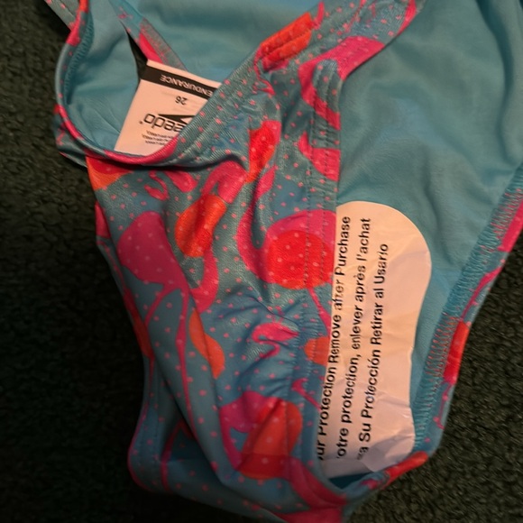 NWT Speedo Eco Endurance Flamingo Cheeky Fit Size 28. - Picture 3 of 3
